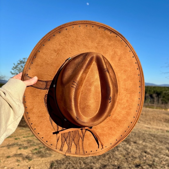 Brown Western Cowboy Hat - Picture 2 of 8